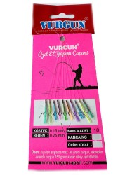 Vurgun Çapari - 80gr Atarlı Çılgın Hayalet İstavrit Çapari UV'li