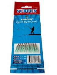 Vurgun Çapari - 80gr Atarlı Kırmızı İğneli İstavrit Çaparisi F1 UV'li