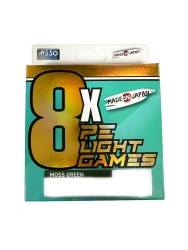 ASSO - Asso 8X Light Games PE 8 Örgü İp Misina 150mt Moss Green