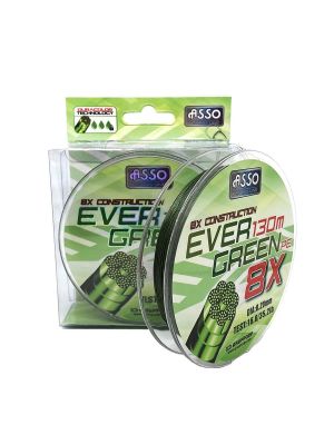 Asso Ever Green PE 8X Dura Color Extreme 8 Örgü Spin İp 130mt Yeşil