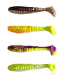 Berkley - Berkley Flex Rib Shad 6.5cm Silikon YeM