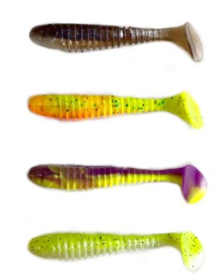 Berkley Flex Rib Shad 6.5cm Silikon YeM