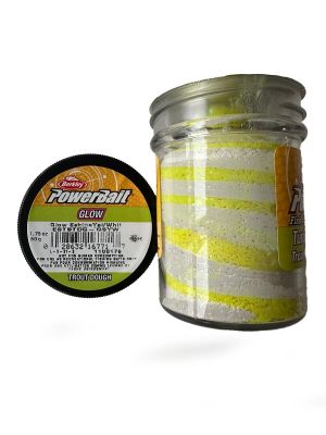 Berkley Power Bait Turbo Dough Glow Sehineyel/White