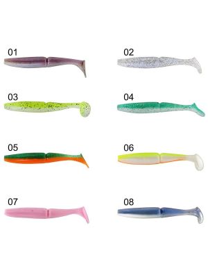 Captain 3516 Pukka Shad 9cm 7gr Levrek Silikonu 5 Adet Suni Yem