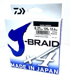 Daiwa - Daiwa J Braid X4 135m İp Misina Dark Green