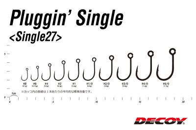 DECOY SINGLE27 Pluggin Maket Balık İğnesi - Kaşık - Jig İğnesi