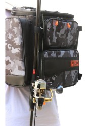 Fujin Black Camo Back Pack - Balıkçı Sırt Çantası - Thumbnail