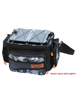 Fujin Black Camo Helper Bag - Balıkçı Çantası