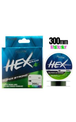 Fujin Hex Braid 4x 300mt Multicolor PE İp Misina