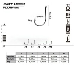 Fujin Pint Hook Çapraz Delikli Olta Kancası - Thumbnail