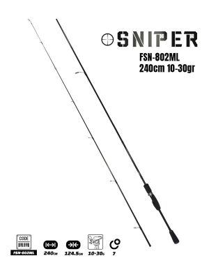 Fujin Sniper 240cm 10-30gr Spin Kamış