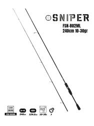 Fujin Sniper 240cm 10-30gr Spin Kamış - Fujin