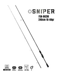 Fujin Sniper 240cm 10-40gr Spin Kamış - Fujin