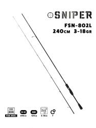 Fujin Sniper 240cm 3-18gr Light Spin Kamışı - Fujin