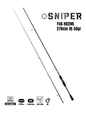 Fujin Sniper 270cm 10-30gr Spin Kamış