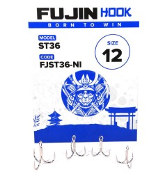 Fujin ST36 Üçlü Maket Balık iğnesi Nickel - Fujin