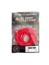 Gosen Hook String PE Assist İpi 3mt Kırmızı - Gosen