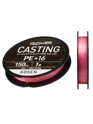 Gosen X16 Casting Answer PE 16 Örgü İp Misina 150mt Pink