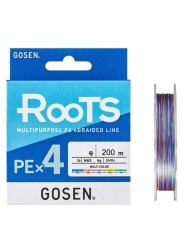 Gosen - Gosen X4 Roots PE 4 Örgü Spin İpi 200mt Multi Color