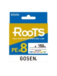 Gosen - Gosen X8 Roots PE 8 Örgü Spin İp Misina 150mt Multi Color