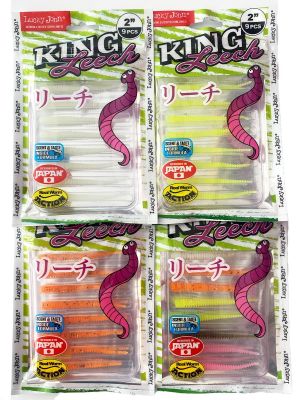 Lucky John King Leech 5cm 9 Adet LRF Silikonu – Kokulu