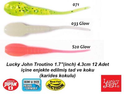 Lucky John Troutino 1.7inch LRF Silikon Yem