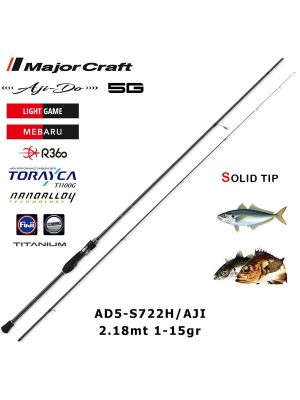 Major Craft 5G Aji Do Aji Kamış AD5 S722H Aji 218cm 1-15g