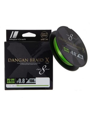 Major Craft Dangan X Braid İp DBX8 150m Açık Yeşil