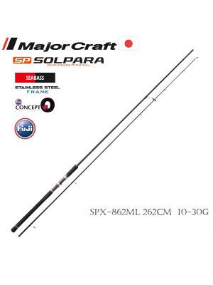 Major Craft Solpara New SPX-862ML Seabass Spin Kamış 262cm 10-30g