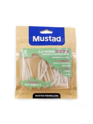 Mustad Aji Worm Fla-Fla LRF Silikon Yem 5cm 15 Adet