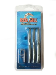 RED GILL - Red Gill 115mm Metalic Grenn Rascal Lures Silikon Yem