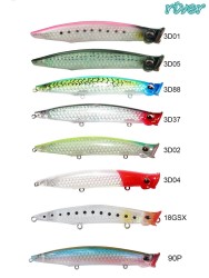 River Pop'n Catch 3D 125 12.5cm 19g Popper Maket Balık - Thumbnail