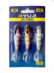 Ryuji - Ryuji Jig King Zebra Mix 3 Adet - Jig Yem