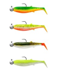 Savage Gear - Savage Gear Cannibal Shad 10cm 9gr+10gr 3/0 Dark Water 4 Adet Silikon Yem