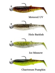 Savage Gear Cannibal Shad 10cm 9gr+10gr 3/0 Clear Water 4 Adet Silikon Yem - Thumbnail