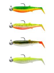 Savage Gear Cannibal Shad 6.8cm 3gr+5gr #1/0 Dark Water 4 Adet Silikon Yem - Savage Gear