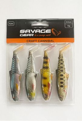 Savage Gear Craft Cannibal 10.5cm 12gr Clear Water Mix 4 Adet