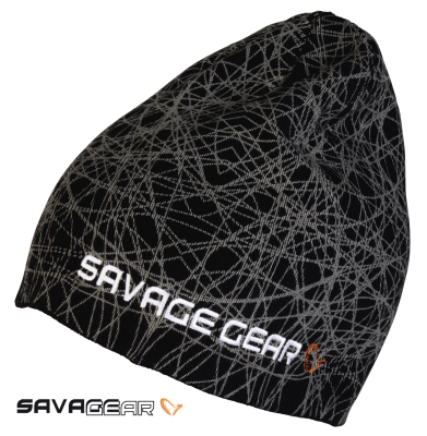 Savage gear Knit Geometry Beanie Black Bere