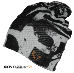 Savage Gear - Savage gear Printed Beanie Black/Grey	Bere