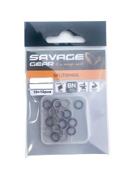 Savage Gear - Savage Gear Split Ring SS+BLN 10+10