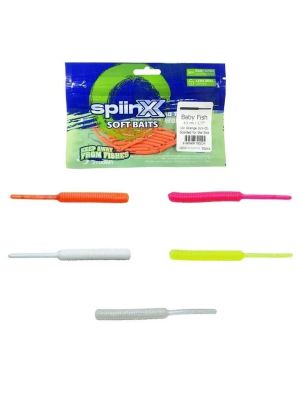 Spiinx Soft Baits Baby Fish 4.5 cm Kokulu Silikon Yem 18 Adet